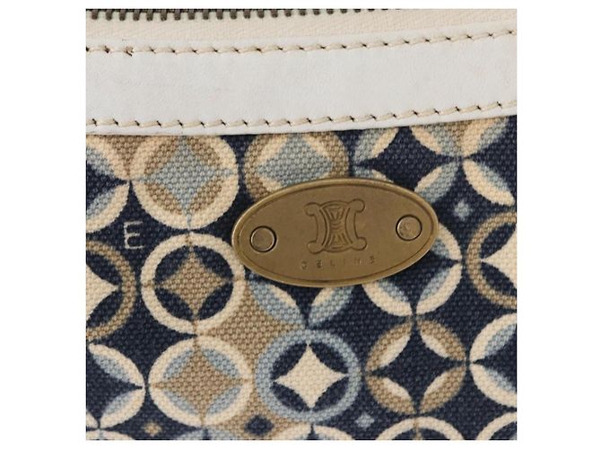 Céline CELINE Accessory Pouch Canvas Navy Auth 154613 Navy blue - view 18