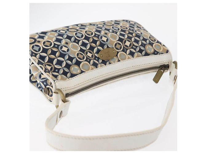 Céline CELINE Accessory Pouch Canvas Navy Auth 154613 Navy blue - view 6