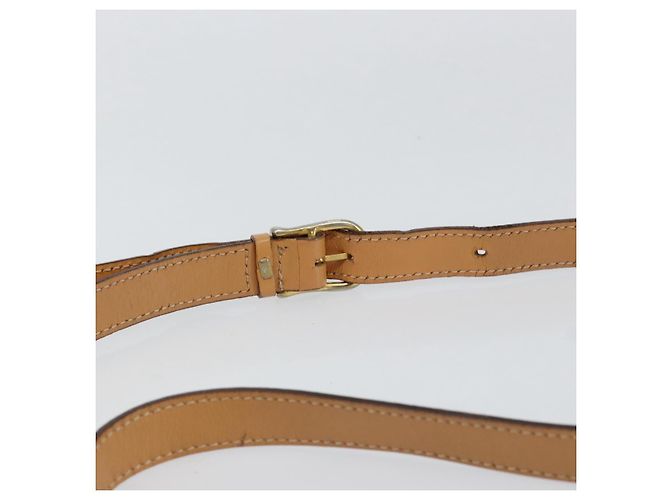 Céline Borsa a Spalla in Tela Macadam CELINE in Pelle PVC Marrone Oro Auth ka274 D'oro - vista 8