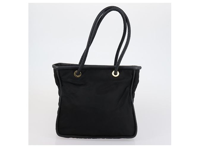Borsa a mano Celine in nylon e pelle Salvatore Ferragamo 2 pezzi nera Auth 150480 Nero - vista 10