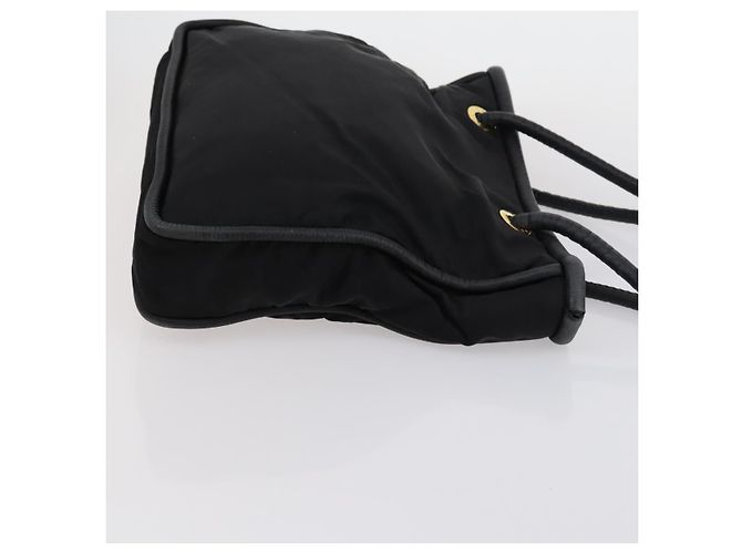 Borsa a mano Celine in nylon e pelle Salvatore Ferragamo 2 pezzi nera Auth 150480 Nero - vista 12