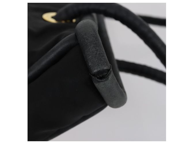 Borsa a mano Celine in nylon e pelle Salvatore Ferragamo 2 pezzi nera Auth 150480 Nero - vista 13