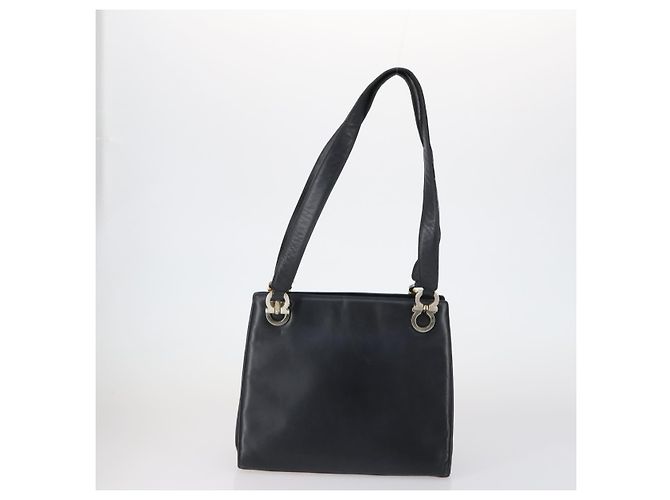 Borsa a mano Celine in nylon e pelle Salvatore Ferragamo 2 pezzi nera Auth 150480 Nero - vista 2