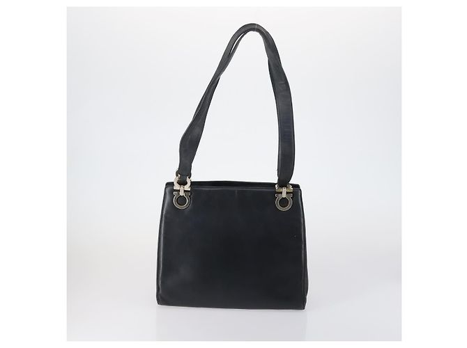 Borsa a mano Celine in nylon e pelle Salvatore Ferragamo 2 pezzi nera Auth 150480 Nero - vista 3