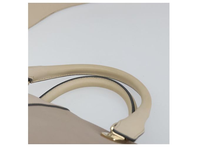 Chloé Borsa Chloe Bailey in pelle 2 vie grigia oro Auth BA7808 Marrone D'oro - vista 14