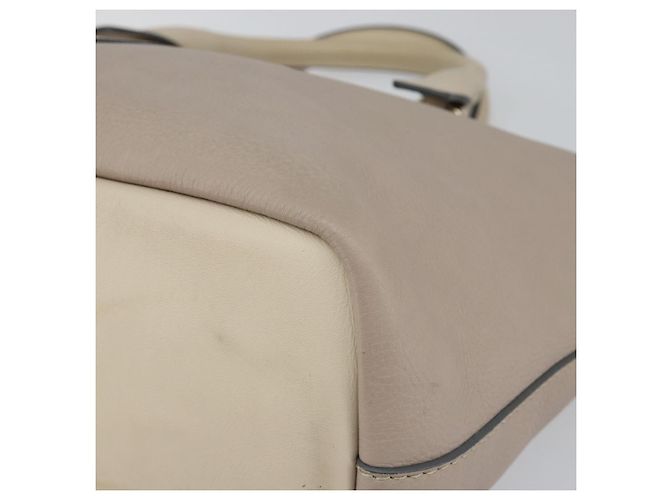 Chloé Borsa Chloe Bailey in pelle 2 vie grigia oro Auth BA7808 Marrone D'oro - vista 15