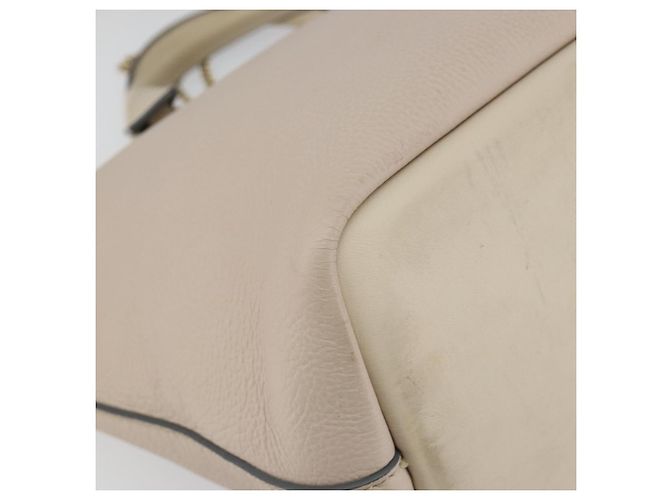 Chloé Borsa Chloe Bailey in pelle 2 vie grigia oro Auth BA7808 Marrone D'oro - vista 16