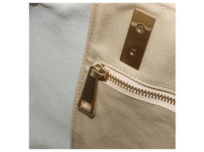 Chloé Borsa Chloe Bailey in pelle 2 vie grigia oro Auth BA7808 Marrone D'oro - vista 24