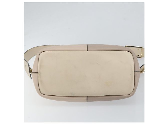 Chloé Borsa Chloe Bailey in pelle 2 vie grigia oro Auth BA7808 Marrone D'oro - vista 5