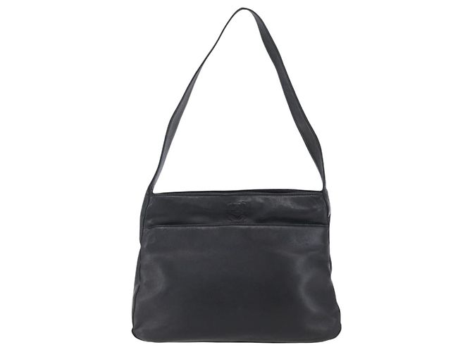 LOEWE Borsa a Spalla Anagramma Pelle Nera Oro Auth 153121 Nero D'oro - vista 13