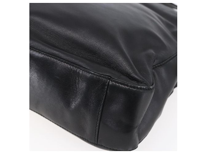 LOEWE Borsa a Spalla Anagramma Pelle Nera Oro Auth 153121 Nero D'oro - vista 15