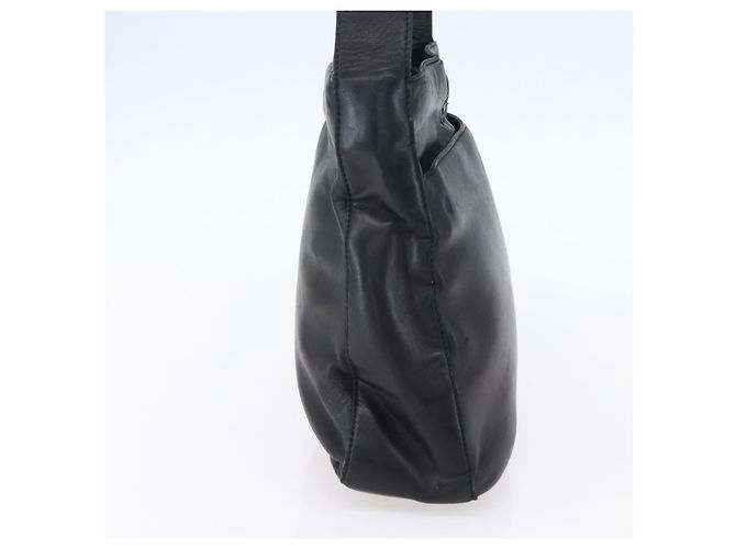 LOEWE Borsa a Spalla Anagramma Pelle Nera Oro Auth 153121 Nero D'oro - vista 3