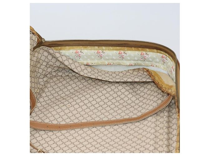 Céline Borsa Boston in tela Macadam CELINE PVC marrone oro Auth bs31028 D'oro - vista 24