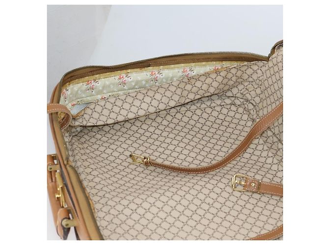 Céline Borsa Boston in tela Macadam CELINE PVC marrone oro Auth bs31028 D'oro - vista 25
