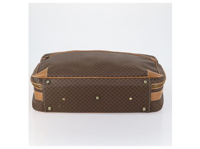 Céline Borsa Boston in tela Macadam CELINE PVC marrone oro Auth bs31028 D'oro - vista 5