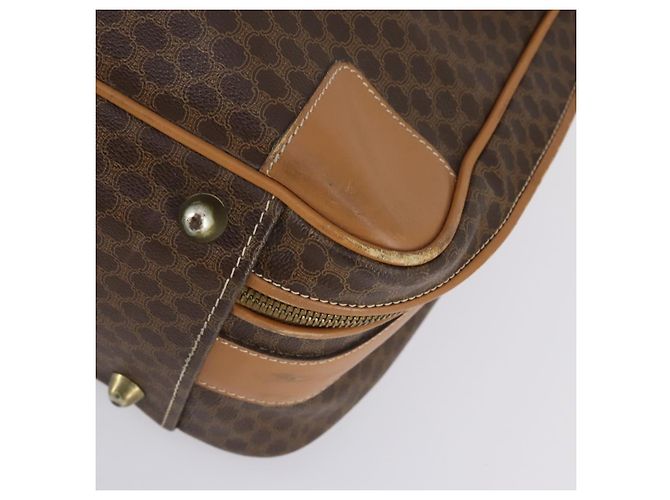 Céline Borsa Boston in tela Macadam CELINE PVC marrone oro Auth bs31028 D'oro - vista 8