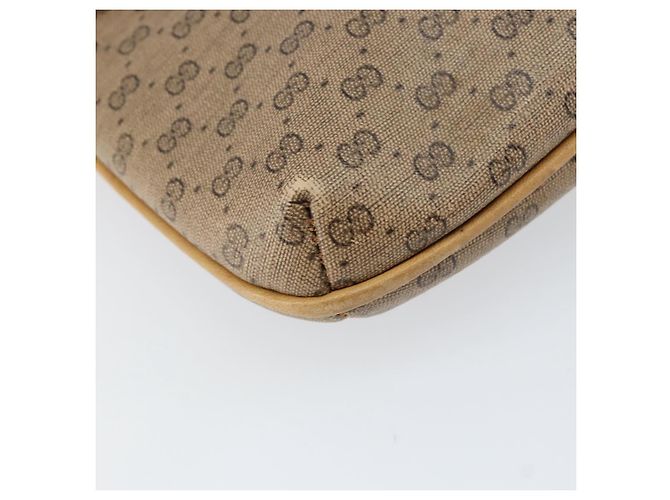 Borsa a spalla in PVC pelle Micro GG Supreme con catena GUCCI beige oro Auth ep12132 D'oro - vista 9