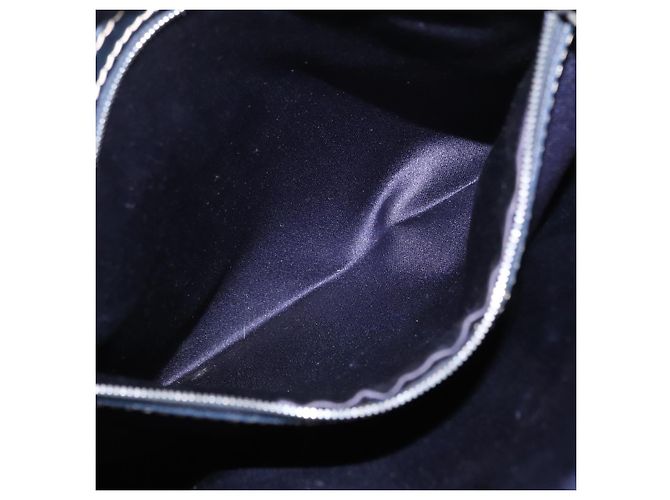 FENDI Zucchino Canvas Tote Bag Navy Silber Authentisch ka336 Marineblau - Ansicht 22