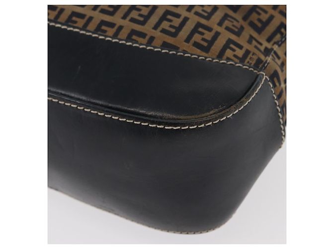 FENDI Zucchino Canvas Tote Bag Navy Silber Authentisch ka336 Marineblau - Ansicht 9