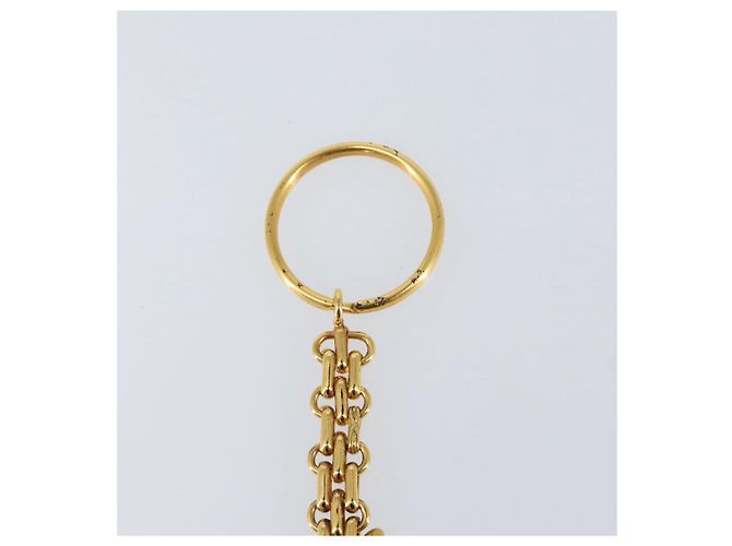 Chaveiro CHANEL metal dourado CC Auth 155091V - vista 3