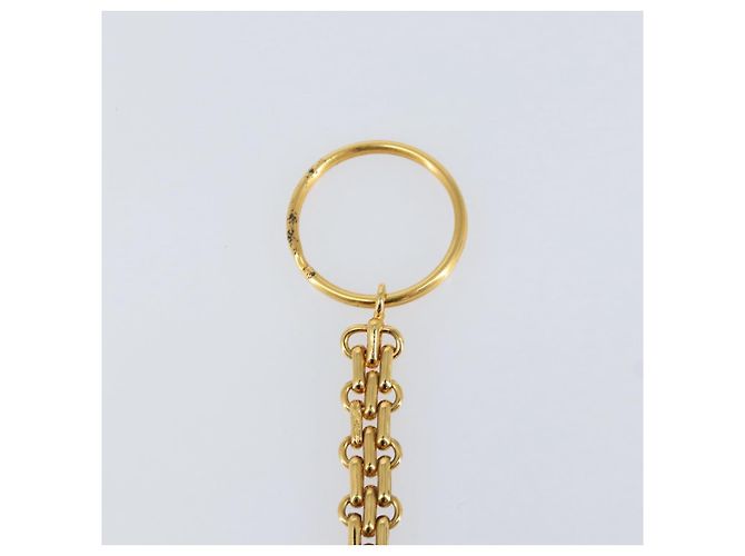 Chaveiro CHANEL metal dourado CC Auth 155091V - vista 7