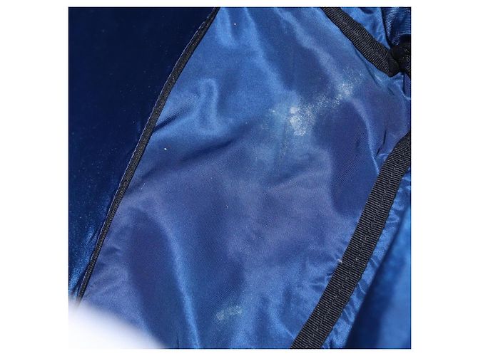PRADA Backpack Nylon Blue Silver Auth bs31181 Silvery - view 11