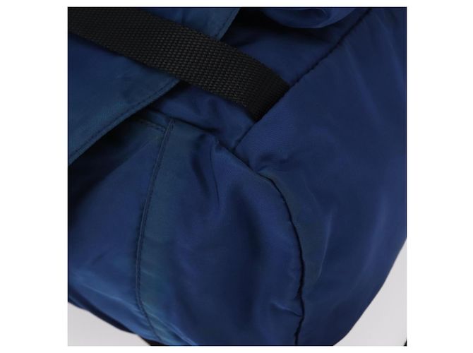 PRADA Backpack Nylon Blue Silver Auth bs31181 Silvery - view 16