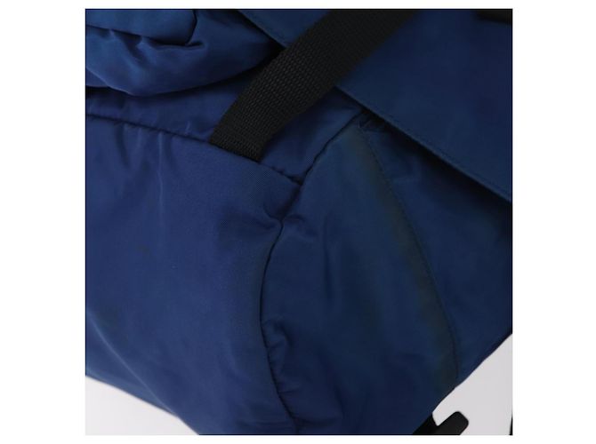 PRADA Backpack Nylon Blue Silver Auth bs31181 Silvery - view 17
