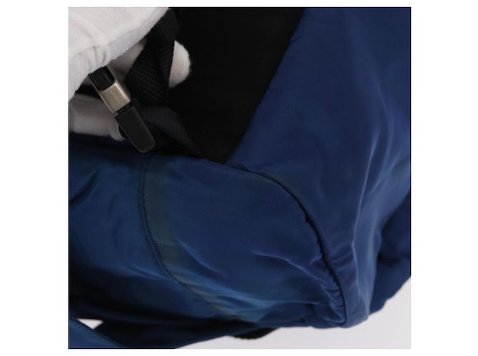 PRADA Backpack Nylon Blue Silver Auth bs31181 Silvery - view 18