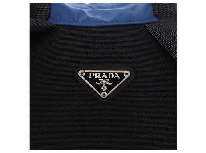 PRADA Backpack Nylon Blue Silver Auth bs31181 Silvery - view 20
