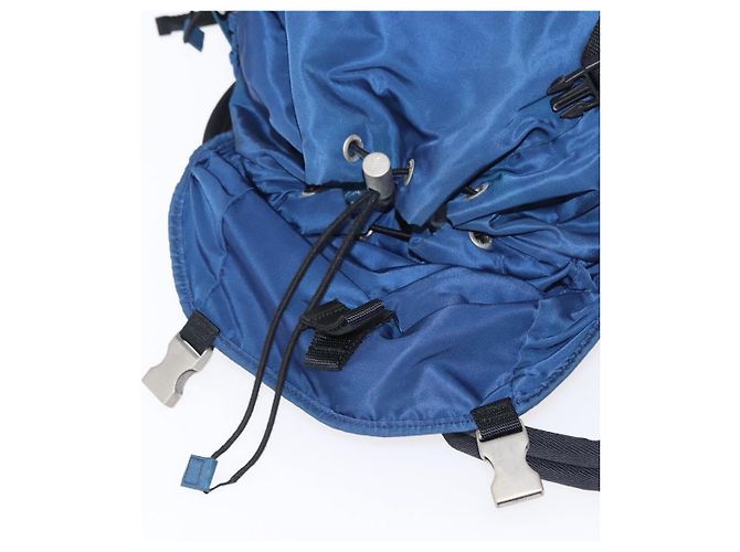 PRADA Backpack Nylon Blue Silver Auth bs31181 Silvery - view 23
