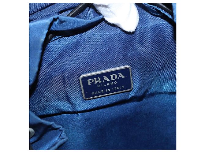 PRADA Backpack Nylon Blue Silver Auth bs31181 Silvery - view 24