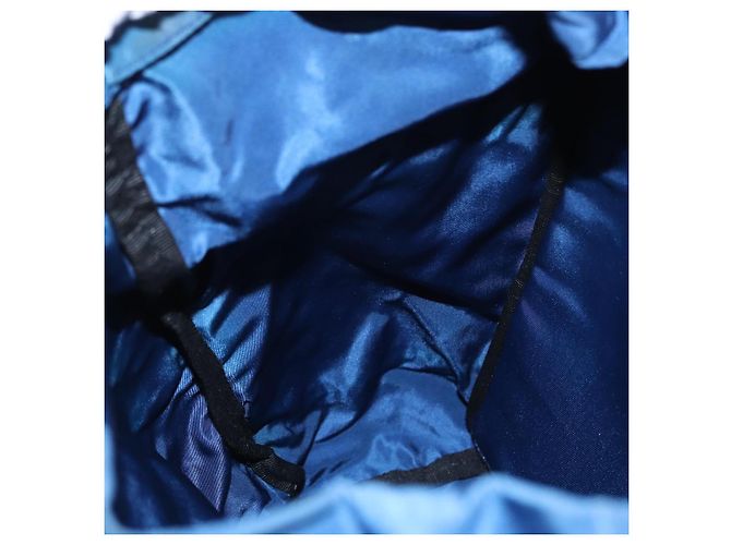 PRADA Backpack Nylon Blue Silver Auth bs31181 Silvery - view 26