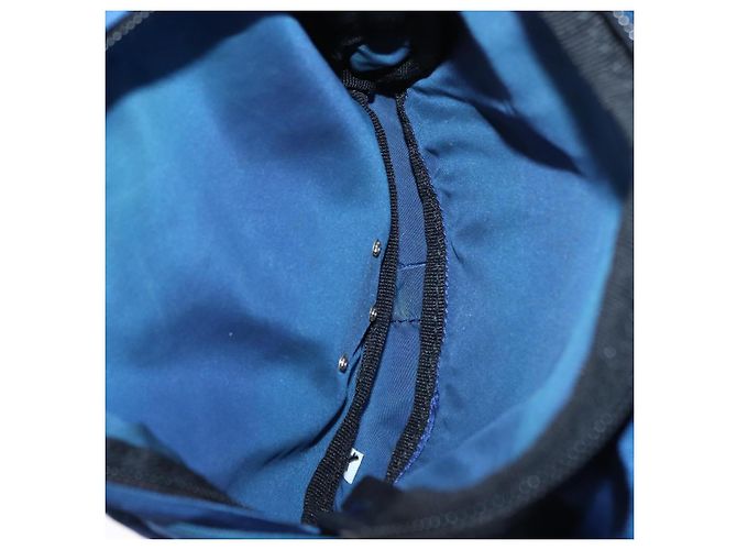 PRADA Backpack Nylon Blue Silver Auth bs31181 Silvery - view 27