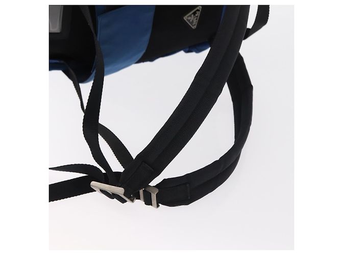 PRADA Backpack Nylon Blue Silver Auth bs31181 Silvery - view 9