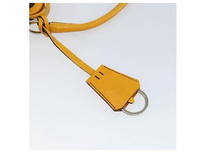 PRADA Borsa a Mano in Tela Gialla Marrone Auth 154533 Giallo - vista 20