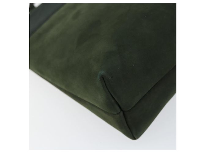 Borsa a Spalla Vala in Camoscio Khaki Oro Salvatore Ferragamo Auth gh1252 D'oro Cachi - vista 14