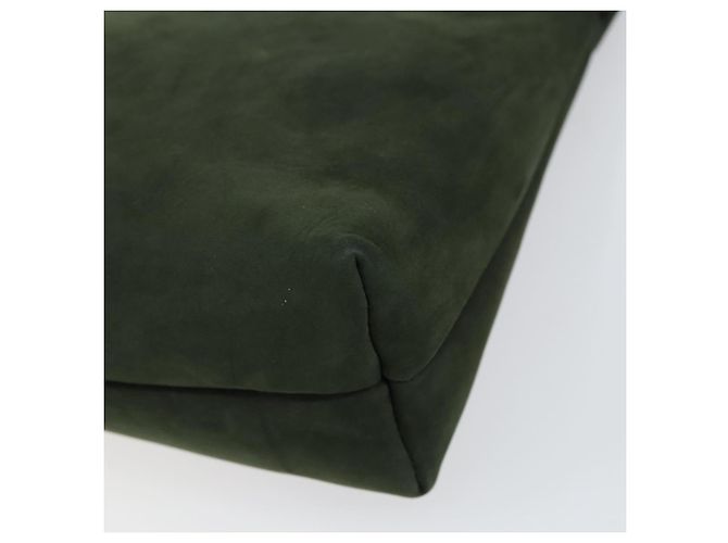Borsa a Spalla Vala in Camoscio Khaki Oro Salvatore Ferragamo Auth gh1252 D'oro Cachi - vista 9