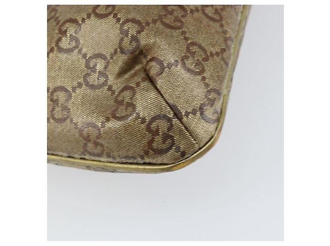 Borsa a Spalla GG Crystal Gucci Beige Oro 189749 Auth yk19824 D'oro - vista 13