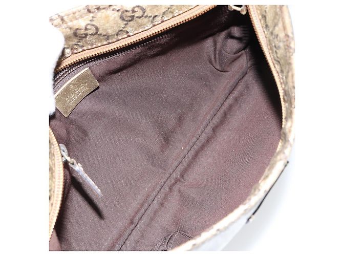 Borsa a Spalla GG Crystal Gucci Beige Oro 189749 Auth yk19824 D'oro - vista 17