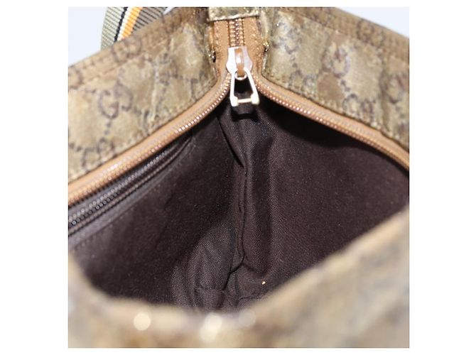 Borsa a Spalla GG Crystal Gucci Beige Oro 189749 Auth yk19824 D'oro - vista 18