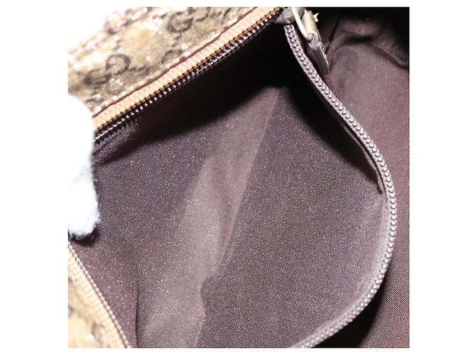 Borsa a Spalla GG Crystal Gucci Beige Oro 189749 Auth yk19824 D'oro - vista 21