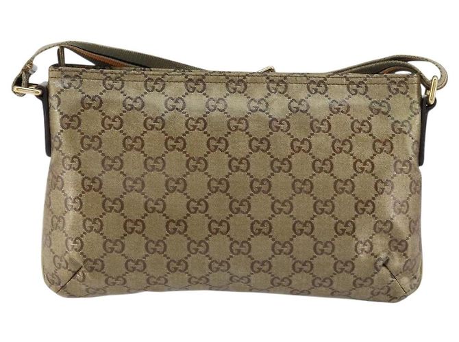 Borsa a Spalla GG Crystal Gucci Beige Oro 189749 Auth yk19824 D'oro - vista 3