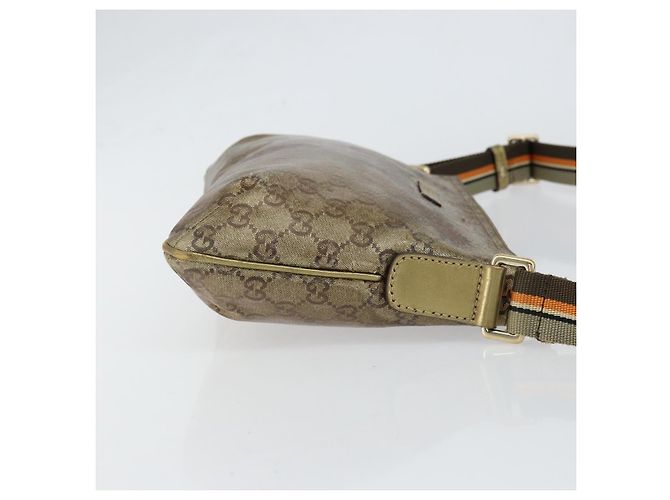 Borsa a Spalla GG Crystal Gucci Beige Oro 189749 Auth yk19824 D'oro - vista 4