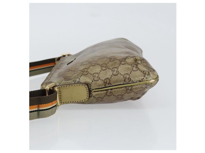 Borsa a Spalla GG Crystal Gucci Beige Oro 189749 Auth yk19824 D'oro - vista 5