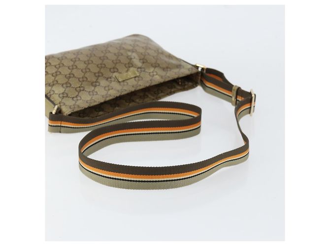 Borsa a Spalla GG Crystal Gucci Beige Oro 189749 Auth yk19824 D'oro - vista 7