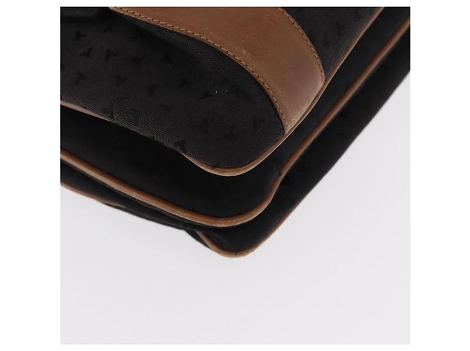 Autre Marque Bolsa de mão em lona e couro preto e dourado Auth bs31218 da TIFFANY&Co. - vista 10