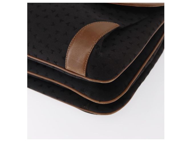 Autre Marque Bolsa de mão em lona e couro preto e dourado Auth bs31218 da TIFFANY&Co. - vista 11