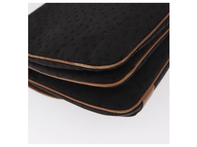 Autre Marque Bolsa de mão em lona e couro preto e dourado Auth bs31218 da TIFFANY&Co. - vista 12
