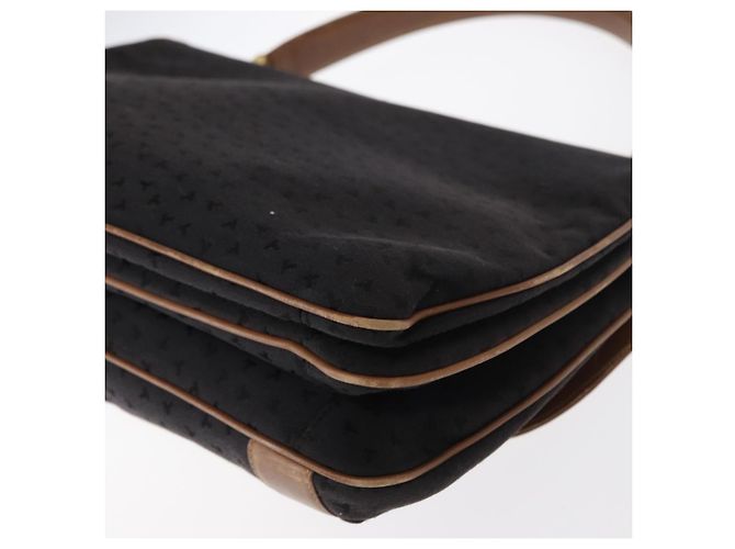 Autre Marque Bolsa de mão em lona e couro preto e dourado Auth bs31218 da TIFFANY&Co. - vista 13